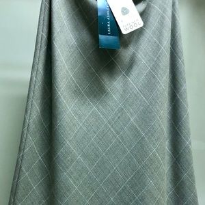 Laura Ashley A-line Long Wool Skirt